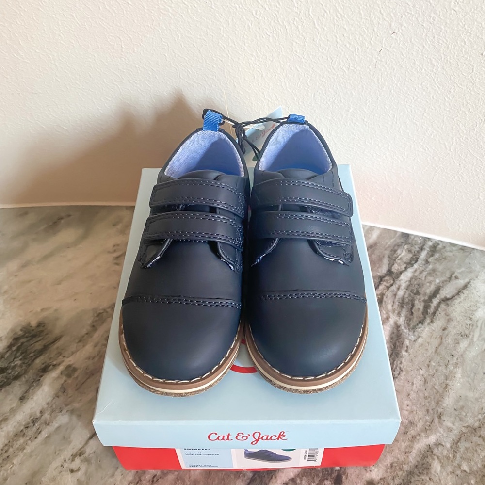 Cat & Jack Toddler Boys Gunther Flats- Navy Size 9